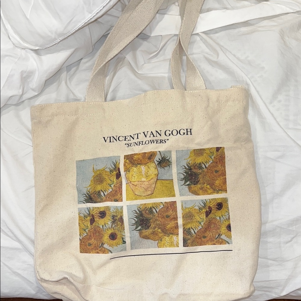 Vincent Van Gogh Sunflowers Canvas Tote Bag